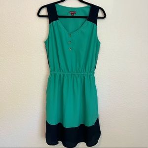 Merona Navy and Teal Dress